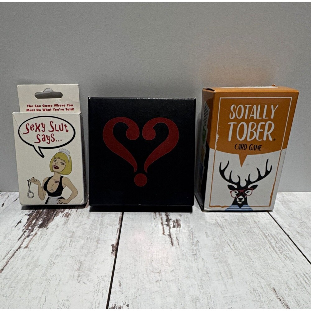 Vertellis, Sexy Sl*t Says & Sotally Tober Adult Party Card Games Age 17+ 2P